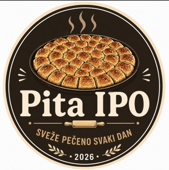 Pita IPO logo — tepsija pite ispod sača